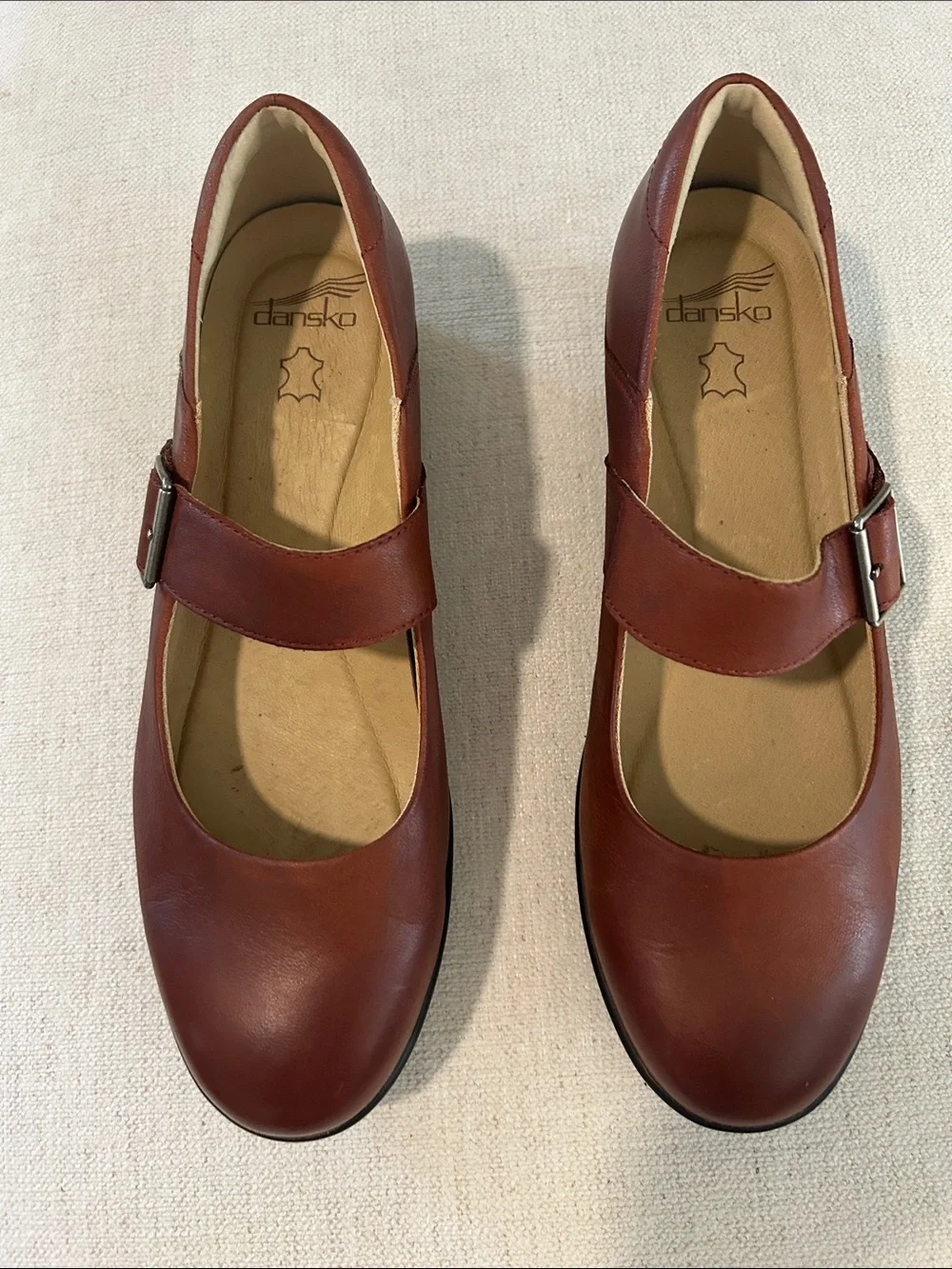 Dansko Collette Burnished Nubuck Leather Mary Jane Pumps, Size EU40/US9.5, NWOT